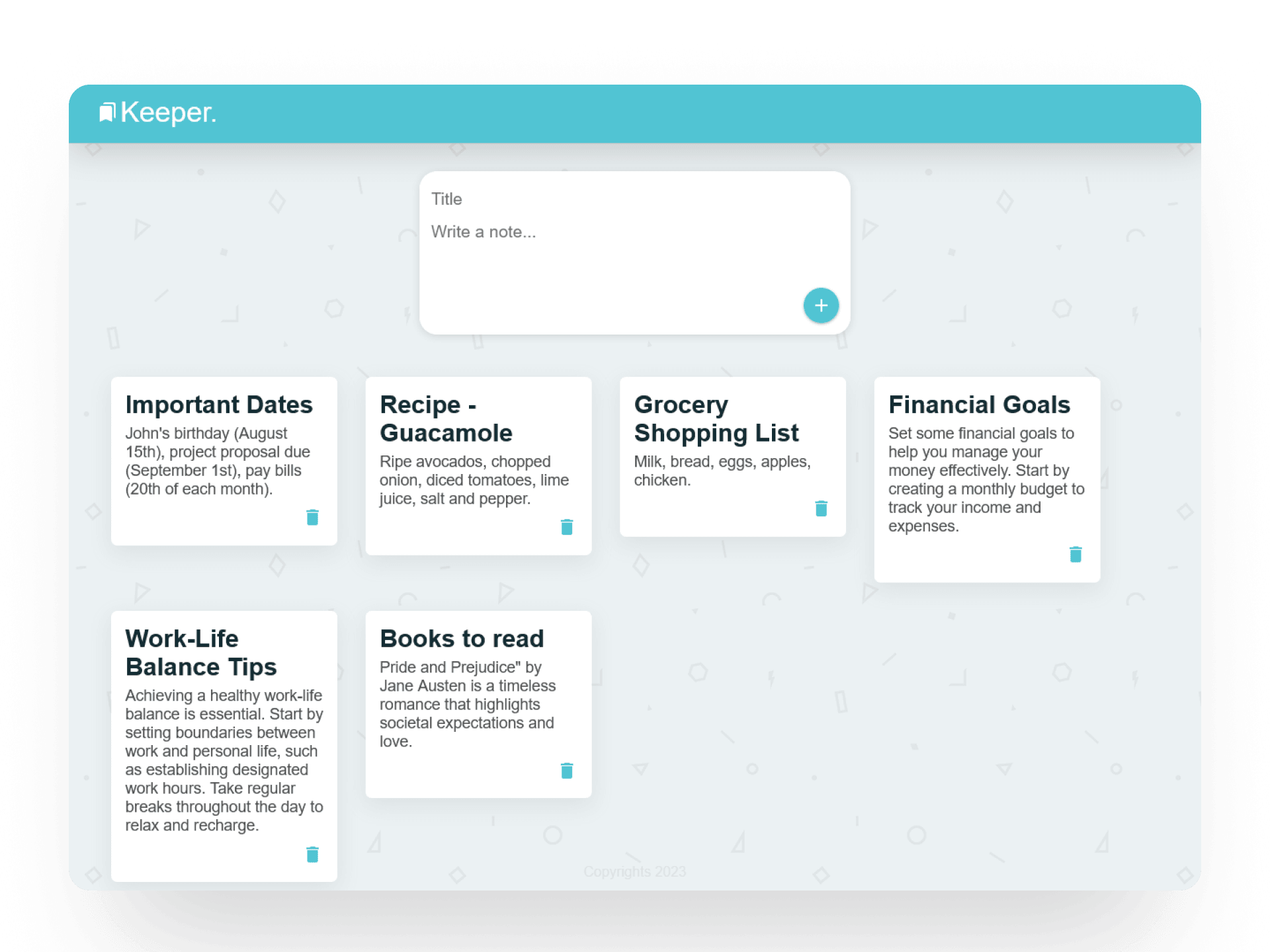 Keeper App